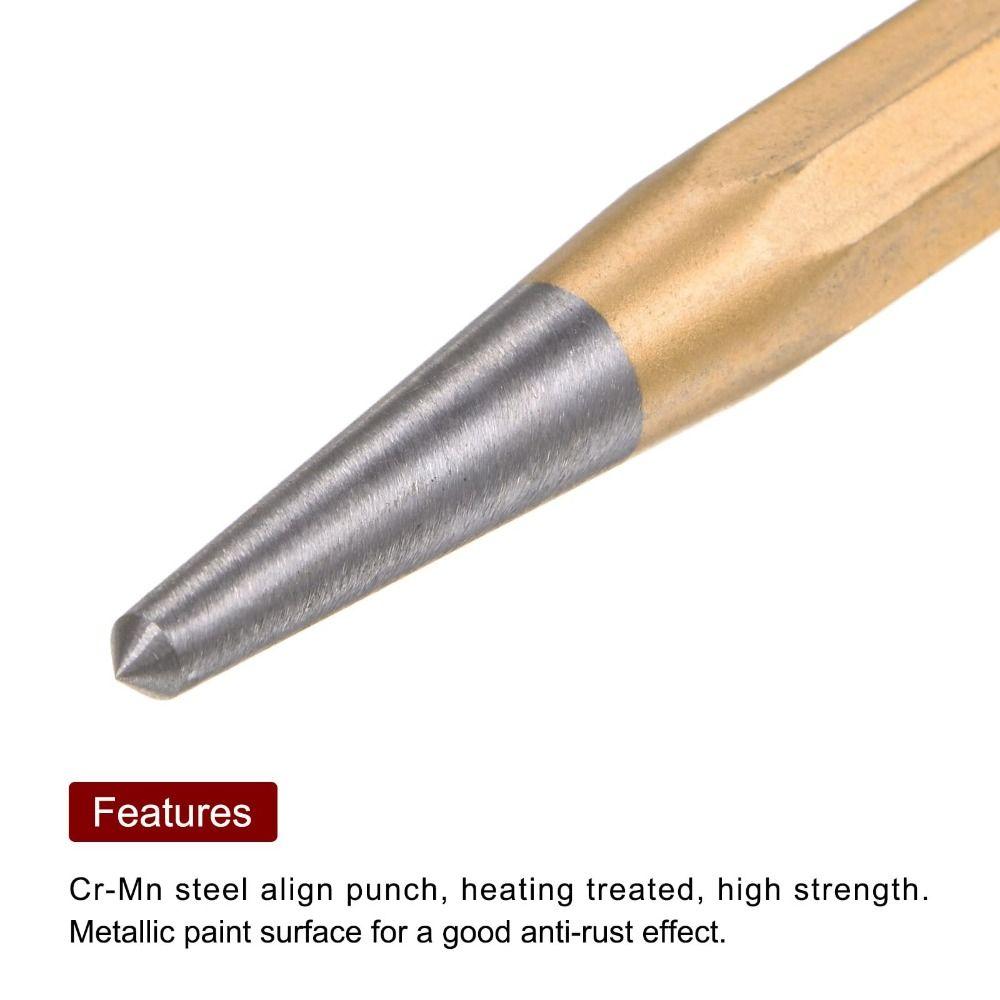 High Hardness Center Pin Punch Solid Woodworking Tool Bit Cylindrical Alignment Punch  Hand Tool