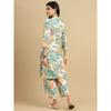 Women Designer Printed Kurta Pant Cord Set Indian Bollywood Top Tunic Kurti VSO-1697 C