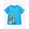 2025 Boys' Blue Short-Sleeve T-Shirt Baby Cute Deer Half-Sleeve T-Shirt Little Children's Pure Cotton Summer Wear Round 6