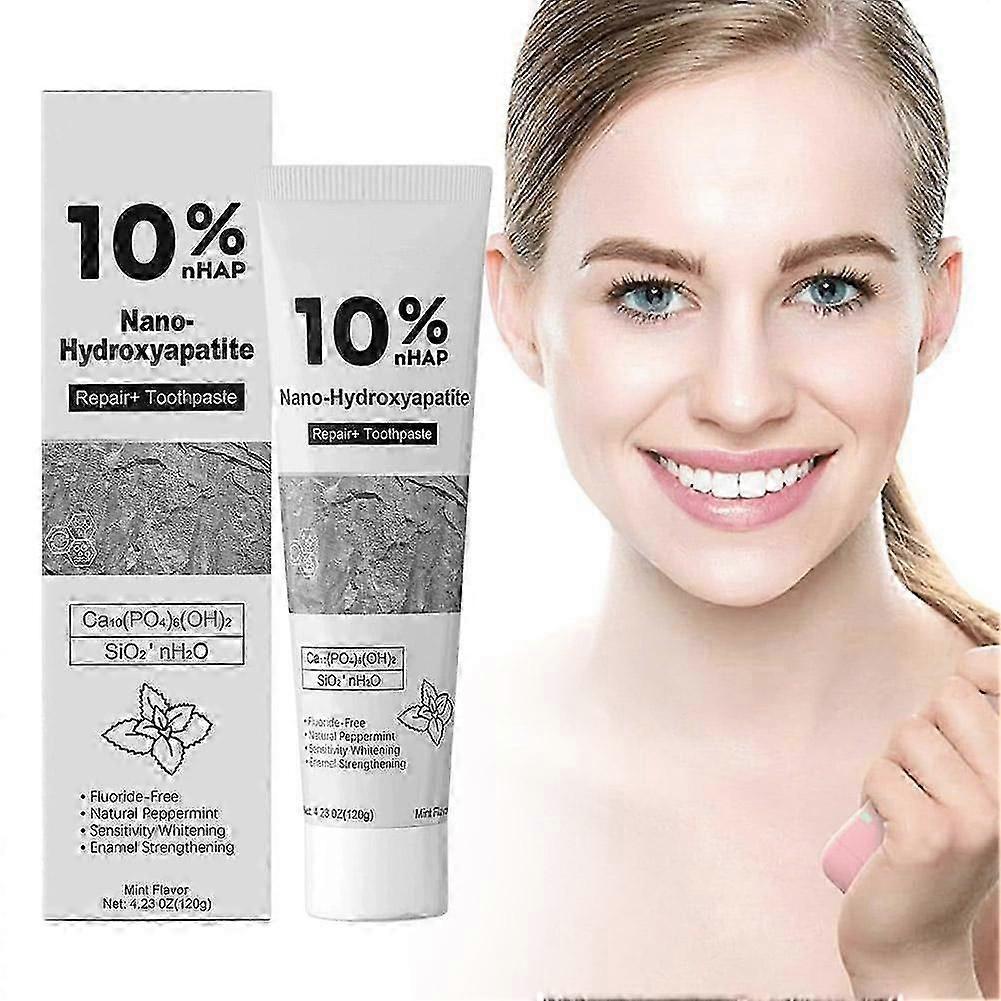 Natürliche Hydroxylapatit-Zahnpasta zur Schmelzreparatur 120g Fluoridfrei Kariesprävention