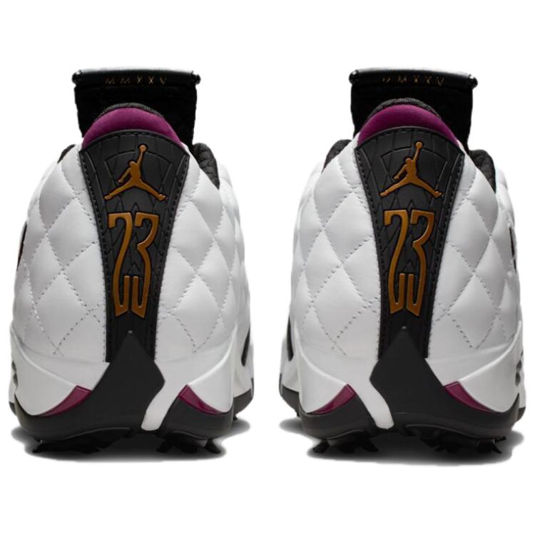 Air Jordan 14 Retro Golf Bordeaux Unisex Sneakers White Black IB1828-100