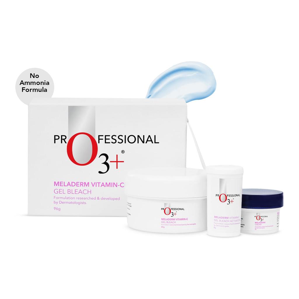 O3+ Meladerm Vitamin C Gel Bleichmittel 96g Packung für strahlend weiße Haut, zur Entfernung von Bräune und zur Aufhellung fahler Haut im Gesicht