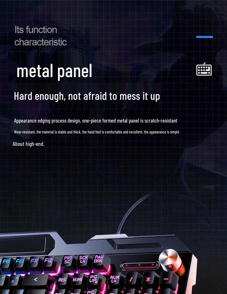 Esports Gaming Wired Keyboard, Mouse, and Headset Set