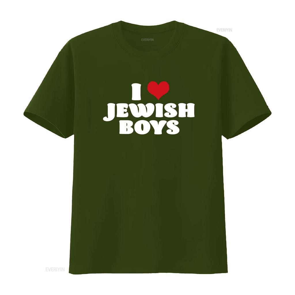 Amo i Ragazzi Ebrei Cuore Rosso Hanukkah Maglietta vintage Lavata Versatile streetwear Top Per l'Uso Quotidiano Alla Moda Leggermente homme