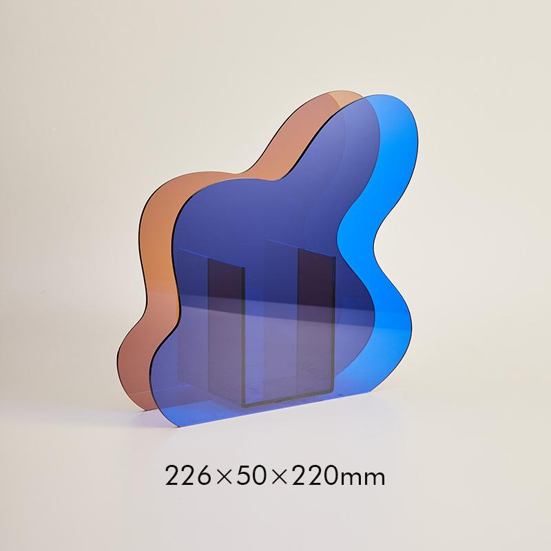 

1pc Acrylic Creative Art Designer Nature Series Geometric Flower Arrangement Hydroponic Flowers Decoration Decor