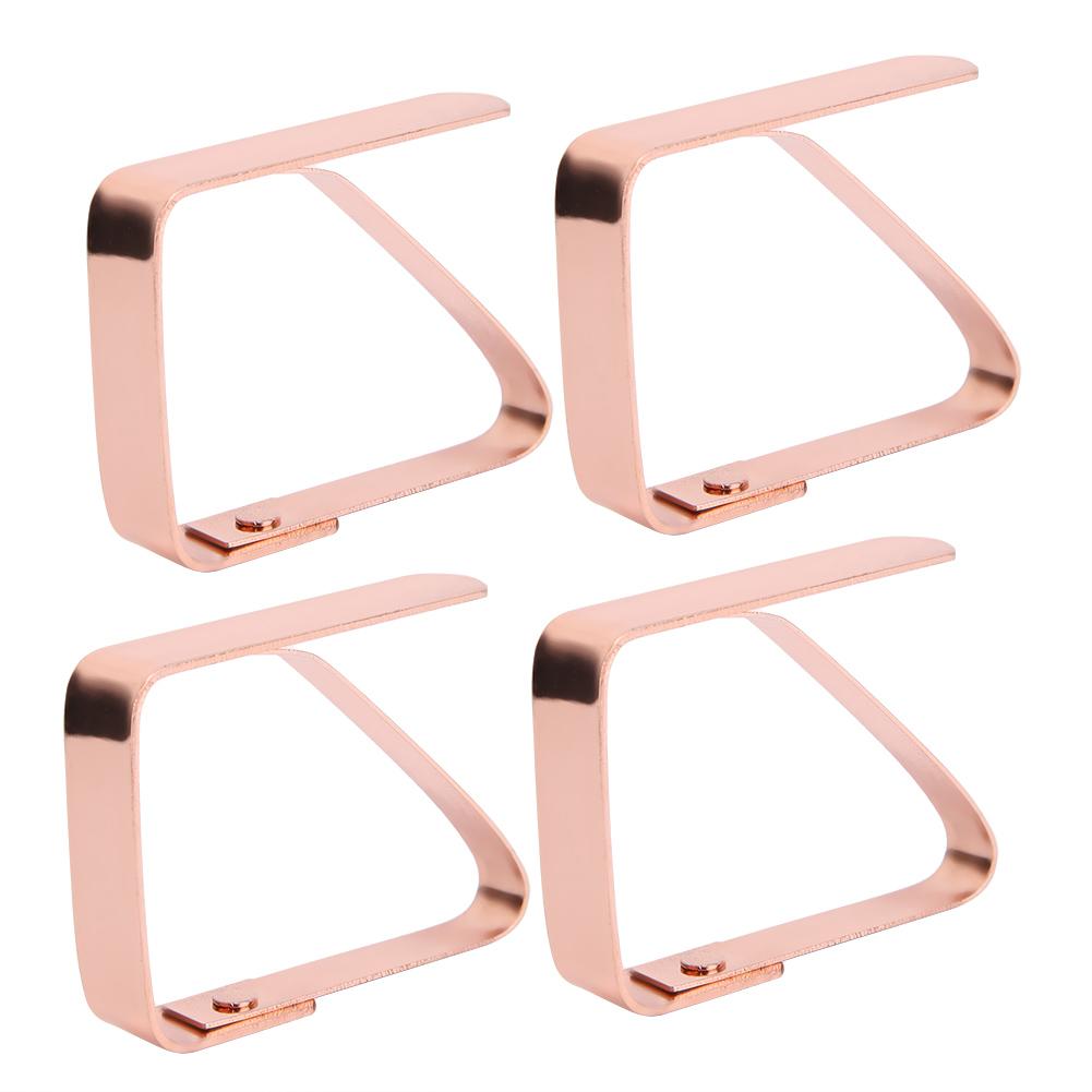 4Pcs Stainless Steel Table Cloth Cover Clips Anti Slip Tablecloth Holder Clamps