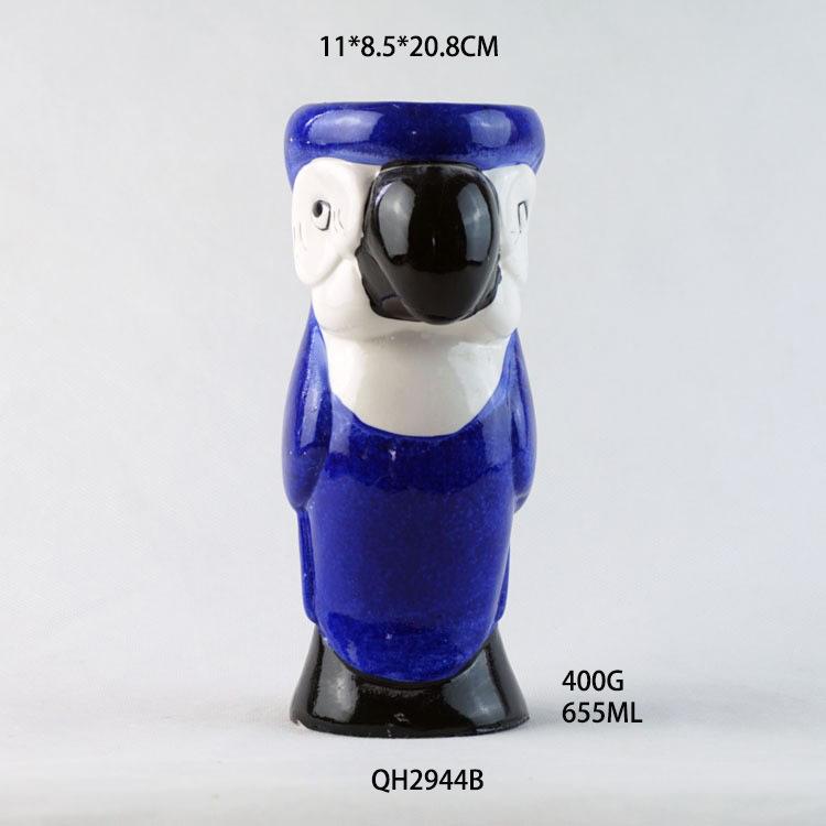 Hawaiiansk Keramisk Mugg TIKI Kreativ Cocktailmugg Präglad Vattenmugg Tiki-mugg Zombieansikte