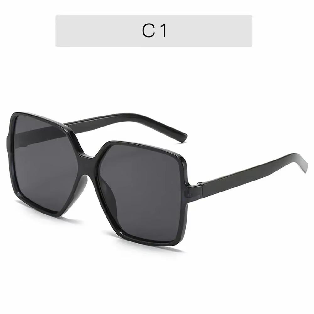 Occhiali da sole quadrati oversize per donna e uomo Occhiali da vista con protezione UV Occhiali da sole retrò con montatura grande Tonalità alla moda