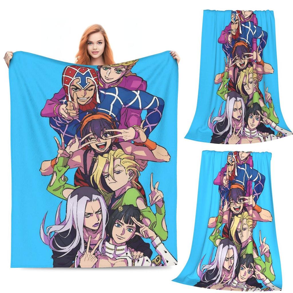Anime JOJO HD KUNST Decken Weich Warm Flanell Überwurfdecke Plüsch für Bett Wohnzimmer Picknick Reise Zuhause Sofa