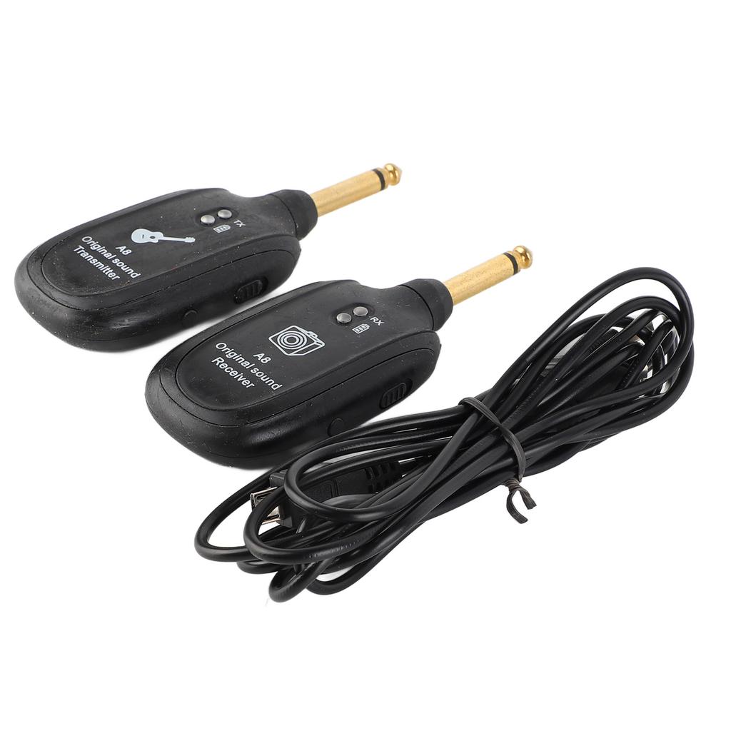 Wireless Guitar System Receiver Transmitter Audio Transmission System Accessory Set Kit