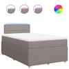 VidaXL Sommier à lattes de lit avec matelas Taupe 120x200 cm Tissu 3289727