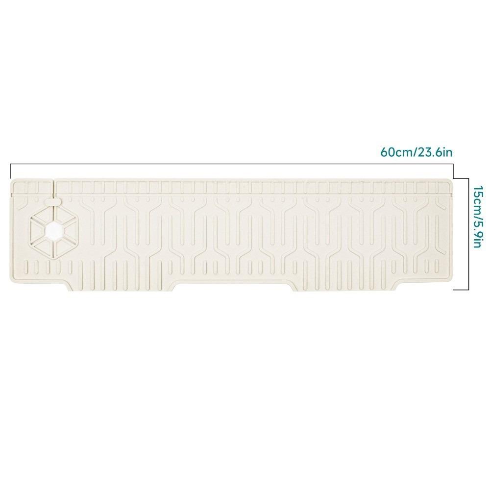 Silicone Faucet Splash Mat Foldable Sink Draining Mat Versatile Splash Guard Mat Bathroom