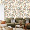 Wallpaper Small Flowers White, Light Gray and Cream 50x1000
