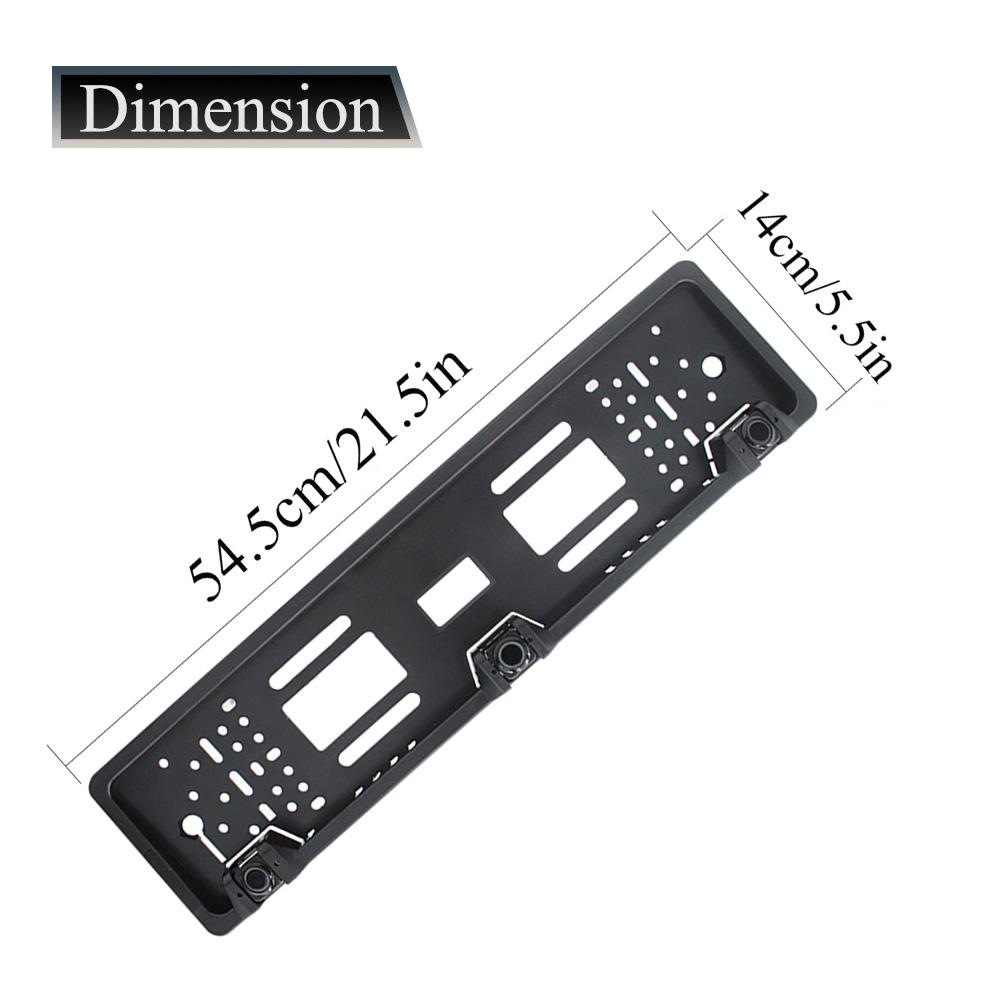 EU Europe Car License Plate Frame Car Parking Sensor Kit Auto Reverse Radar Sensor Buzzer 12V Driving Reversing