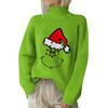 Julegensere for kvinner Strikkegenser Søt skjorte Høst Turtleneck Pullover Topper