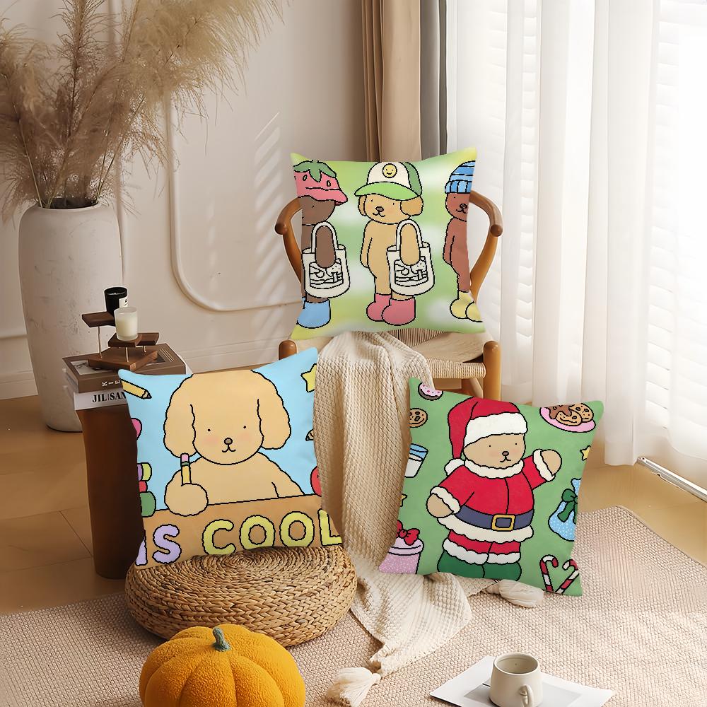 Cartoon Cute B-bobbie G-goods Pillow Case Suitable For Bedrooms Living Rooms Cars Home Decoration