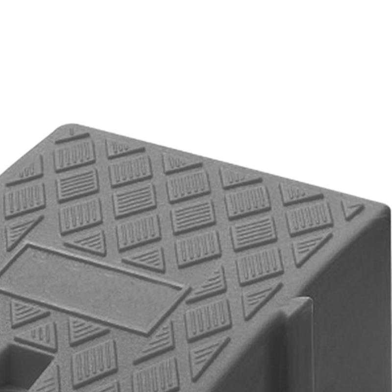 Rampe de trottoir en plastique Hauteur 13cm Seuil Rampe d'accès Raccordement libre Pente antidérapante Rampe Noire