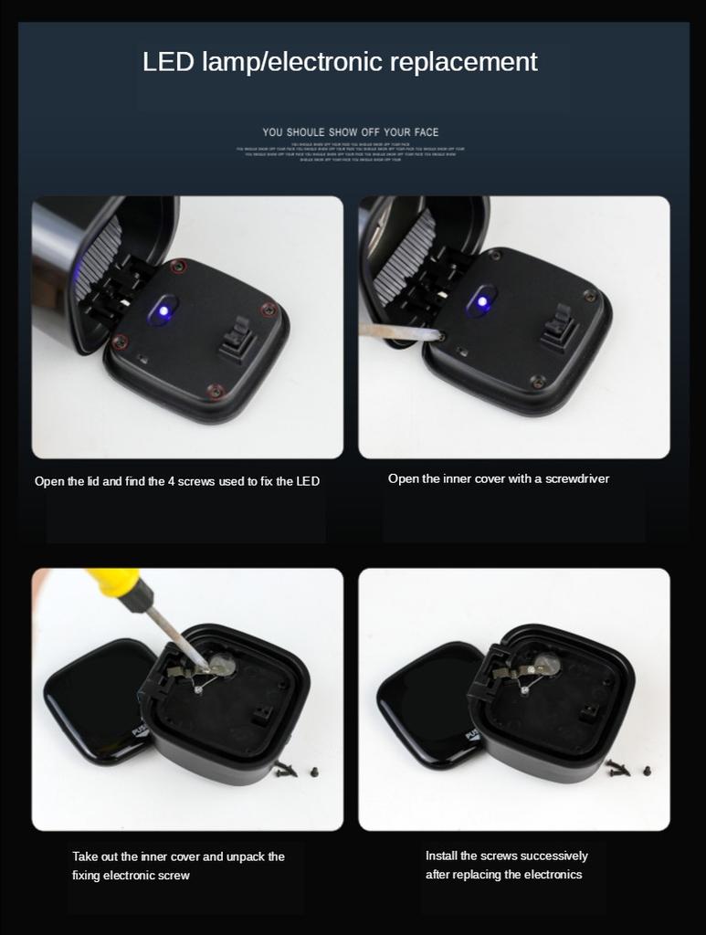 Car Ashtray Smokeless Storage Box with LED Light for KIA Sportage Rio Ceed Picanto K5 K9 Sorento auto Accessories rubbishIH0