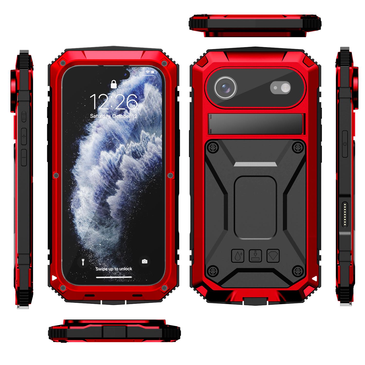 iPhone 17 Air Desktop Stand Case: Shockproof, Dustproof, Full Camera Coverage, Metal Protection For iPhone 17 Air