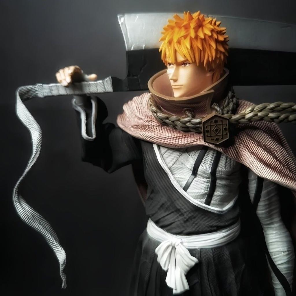 32CM Japanese Anime BLEACH Figure GK Kurosaki Ichigo Byakuya PVC Action Figure Toy Game BLEACH Collectible Model Doll Toys Gifts