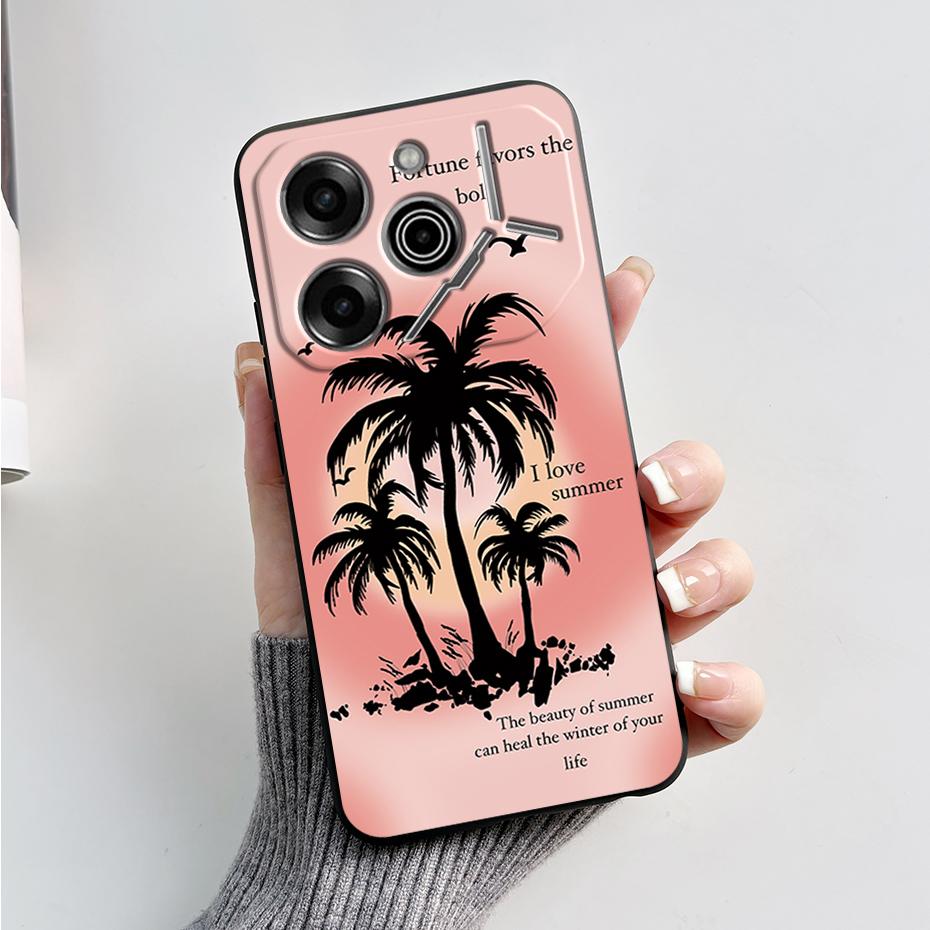 phone Case For Tecno Pova 6 Pro 5G Soft Silicone Back Cover For Tecno Pova 6 5G Case Cute Cartoon Protection Phone Cover Coque