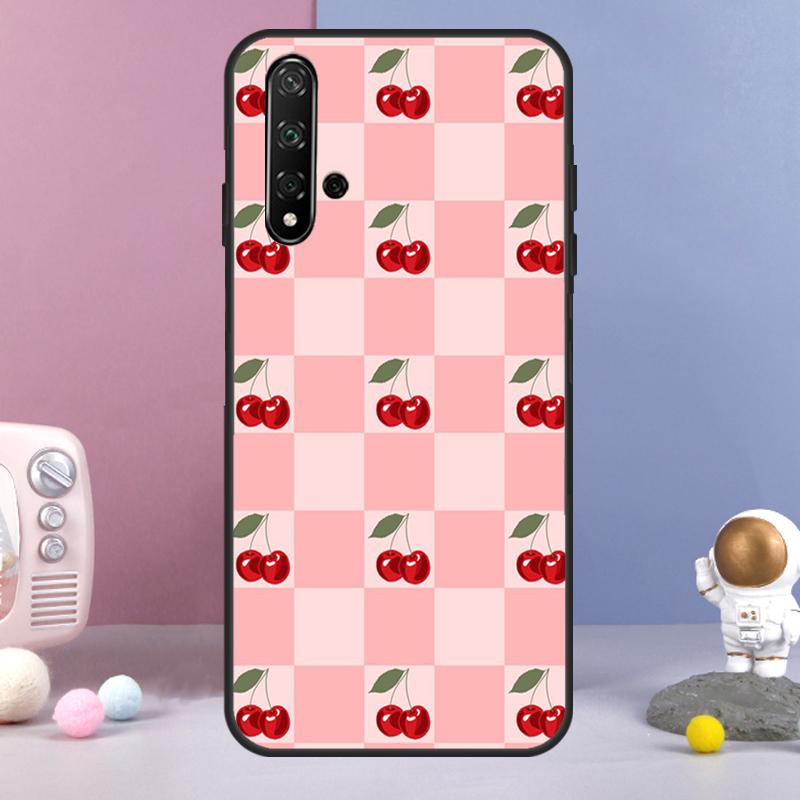 Red Cherry Summer Fruit For Huawei Nova 5T 9 10 SE 7i 8i 11i 12i Y73 Y90 Y70 Y72 Y61 Y91 Y60 P20 P30 P40 Lite Case