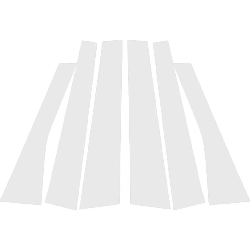 

4pcs Silvery Fit For Volkswagen Polo Mk4 (9N)4-Door Sedan 2002-2010 Car Pillar Posts Door Window Trim Cover Stickers Accessories