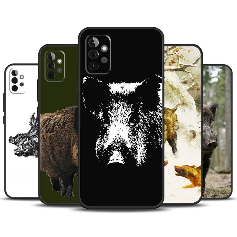 Wild Boar Case For Samsung Galaxy A52 A72 A13 A33 A53 A14 A24 A34 A54 A15 A25 A51 A71 A12 A32 Cover