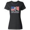 I Dont Really Care Margaret Vance USA Flag Trump Ladies039 Crewneck T-Shirt