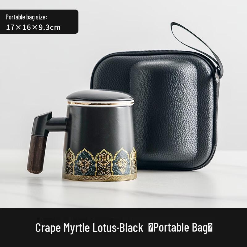 Crape Myrtle Lotus Ceramic Office Tea Mug