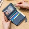 Japanese Style Genuine Leather Slim RFID Wallet for Women - Compact Zippered Coin Purse & Card Holder with Large Capacity (New Design)