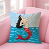 Mexican B-Bingo Lottery Pillow Case Natural Linen Organic Fabric Double-Sided Printing Sofa Home Decor Gift Cushion Cover