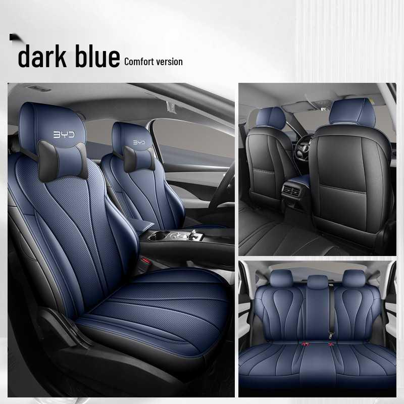 BYD Sea Lion Leather Seat Cushion - Fits 25 Car Models, All-Season, Breathable, Full Coverage.