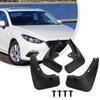 4pcs Mudguard Auto Accessories Black Fashion Design