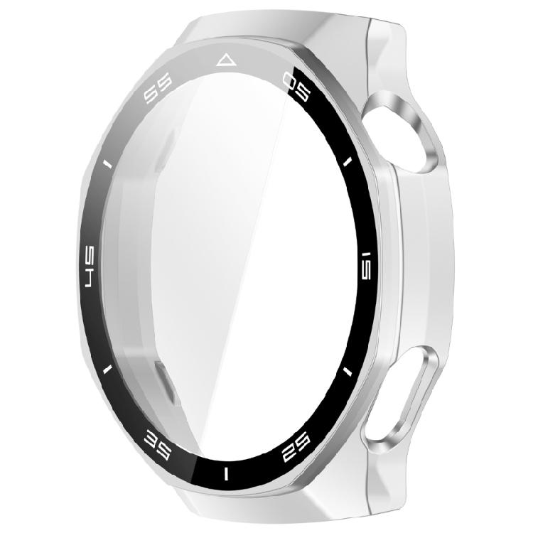 

Anti Collision Smartwatch Shield Protector With Crystal Display Clear Easy Installation Scale Pattern 46MM Compatible серебряный