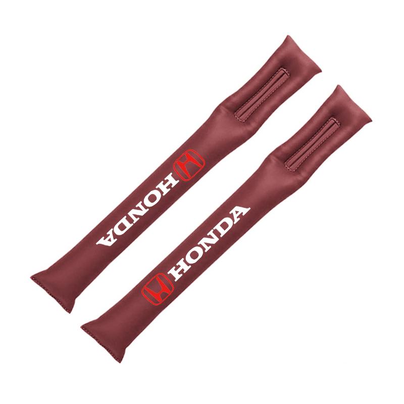 2Pcs Car Seat Gap Filling Plug Cushion Side Seam Leak Proof Strip For Honda Civic Fit Accord City Vezel CR-V S660 Odyssey HR-V