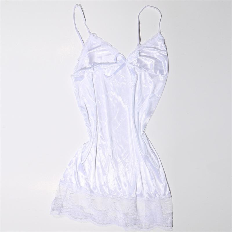 European and American Women Sexy Lingerie Disposable Lace Plus Thin Suspender Pajamas