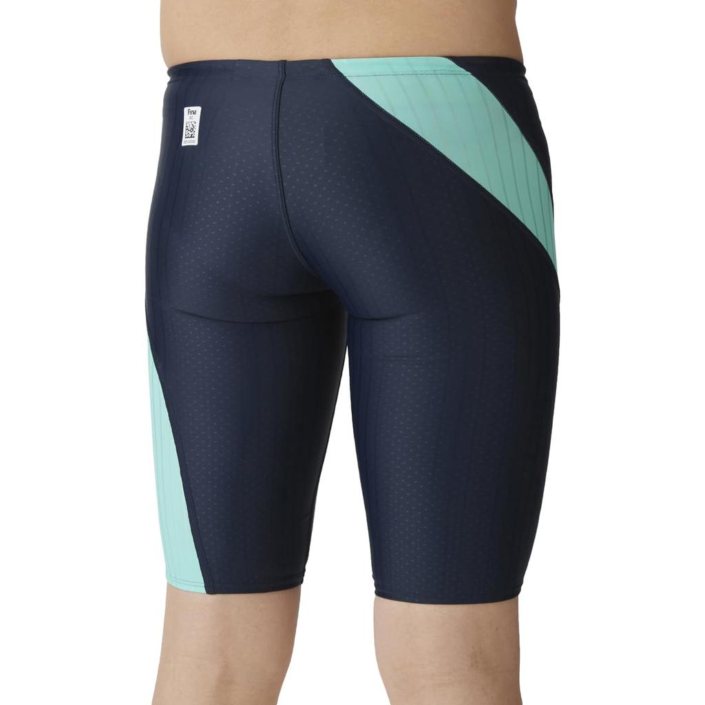 Swimsuit Racing Spats Navy X Mint M [Arena] (Half Leg) Men's (NYMT)
