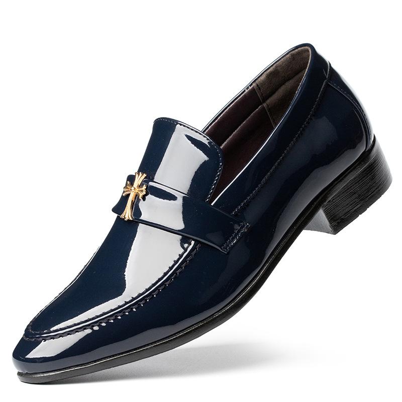 Zapatos de Hombre Diseñador Versátil Formal Oxford Zapatos de Hombre Zapatos de Boda Puntiagudos de Cuero Zapatos de Hombre Estilo Británico Nueva Moda