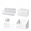 Japanese Magnetic Pegboard & Fridge Side Storage Box with Hooks and Decorative Stickers
