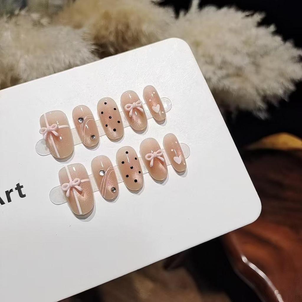 Nude růžový gradient Kočičí oko Bělení Aurora Nail Art Odnímatelné samolepky