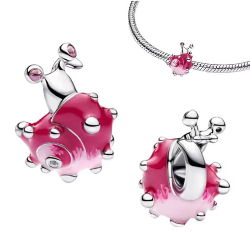 New 925 Silver Cartoon Butterfly Dog Charm Beads Suitable for Women Bracelet Fashion Wedding Jewelry Gifts