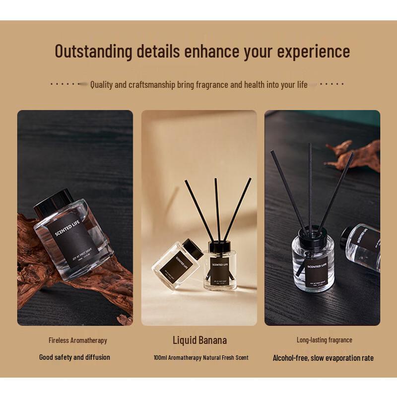 Miaoyijia Flameless Reed Diffuser