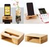 Telefonhalter Ständer Verstärker Zelle Lautsprecher Holz Schreibtisch Holz Bambus Sound Mobile Halterung Desktop Tablet Auto Dusche Handy Dock