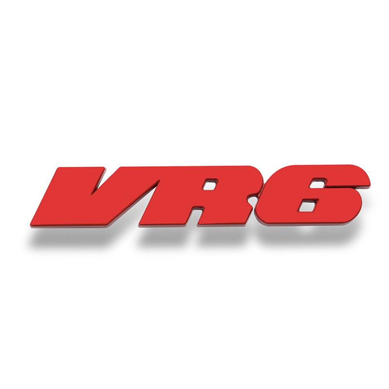 

3d Metal Car Letters VR6 Logo Emblem Badge Decals For A3 Q3 Q5 A5 Q7 MK2 MK4 MK3 Sticker Accessories красный