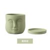 Creative Humanoid Head Ceramic Flower Pot Plant Flower Vase Garden Decoration Special-shaped Irregular Human Head Vase Art Decor