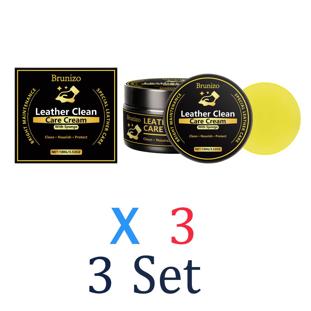 Leather Conditioner and Cleaner Leather Care Cream Car Seat Restorer Auto Interior Cleaning Kit Furniture Polish Shine Protector