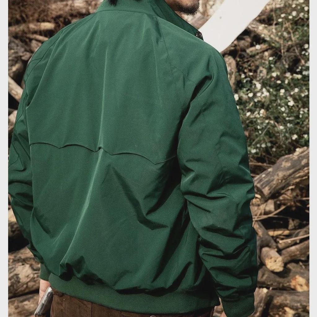 Pánská khaki bunda Harrington GDDQSDC - podzimní retro tenká větruodolná motocyklová bunda, American Workwear G9