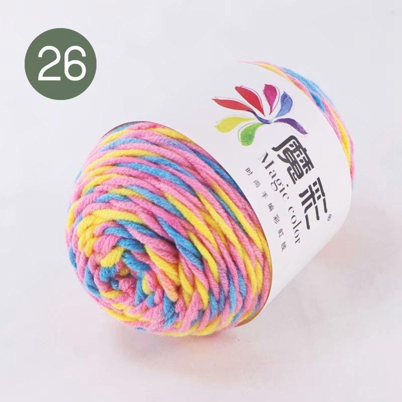 Wool Ball Rainbow Cotton Thread Lover Thread Cotton Factory Wholesale Cotton Baby DIY Handmade Crochet Sweater Scarf