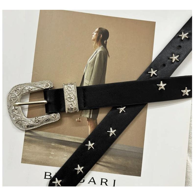 Star Belt Women's Decorative Thin Belt Design Sense Fashionable Versatile Retro Belt